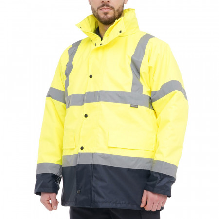 Jachetă reflectorizantă pentru sublimare Portwest S471 Traffic Contrast 4-în-1 galben/marine